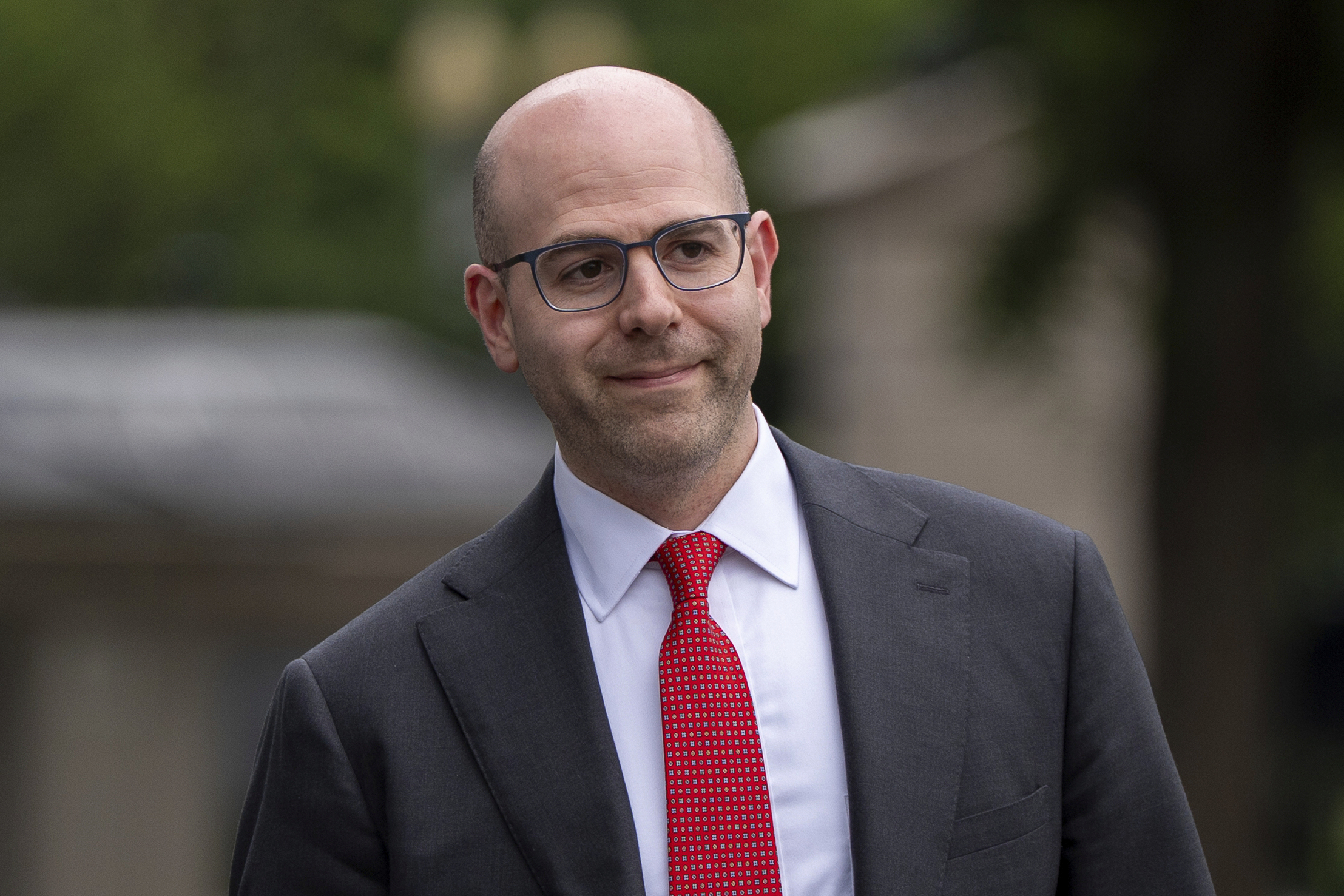 FILE - Stephen Miran, chairman of the Council of Economic Advisors, walks at the White House, June 17, 2025, in Washington. (Alex Brandon - AP)