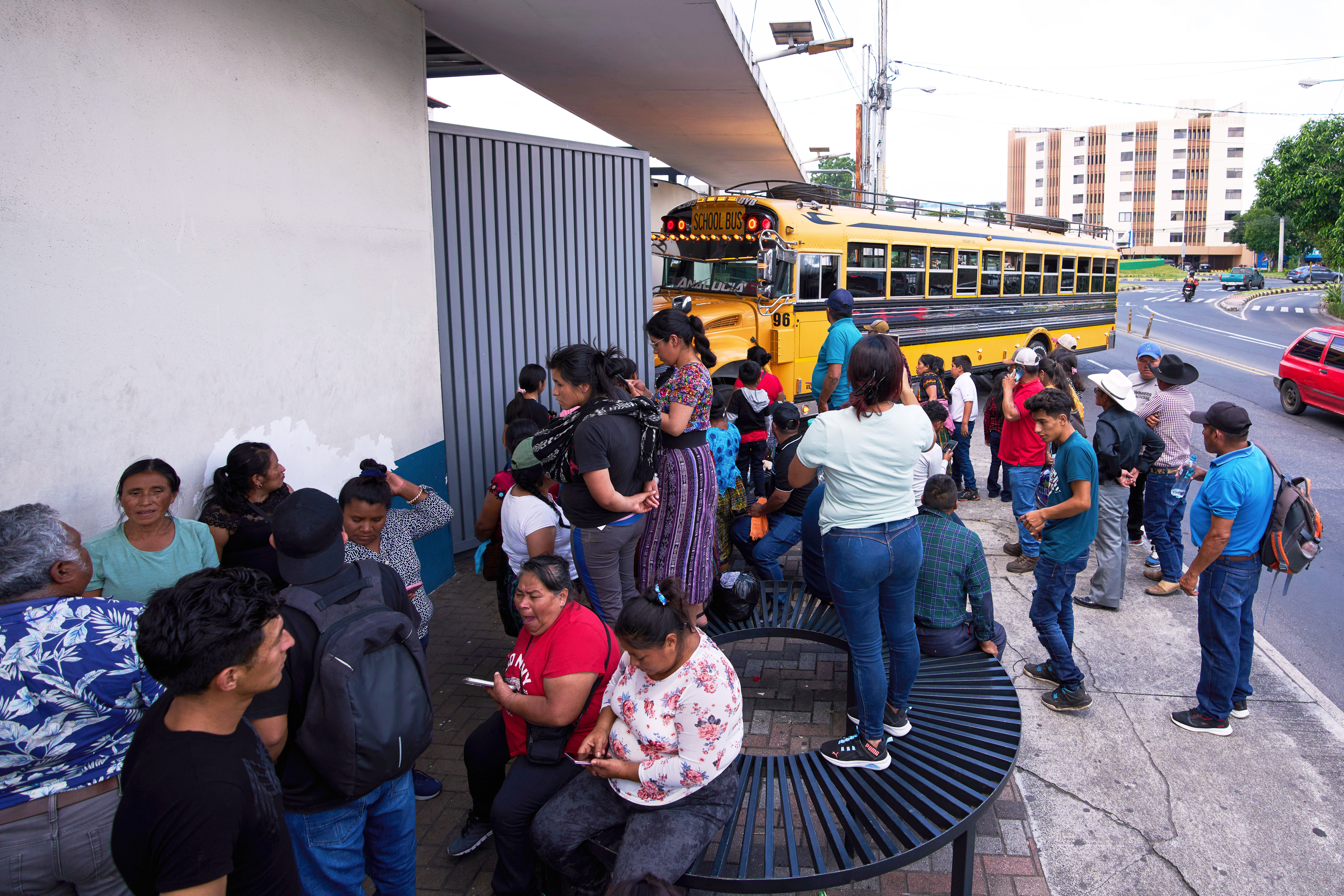 FILE - People wait for loved ones from Guatemala deported from the United States outside La Aurora International Airport, in Guatemala City, Aug. 31, 2025. (Moises Castillo - AP)
