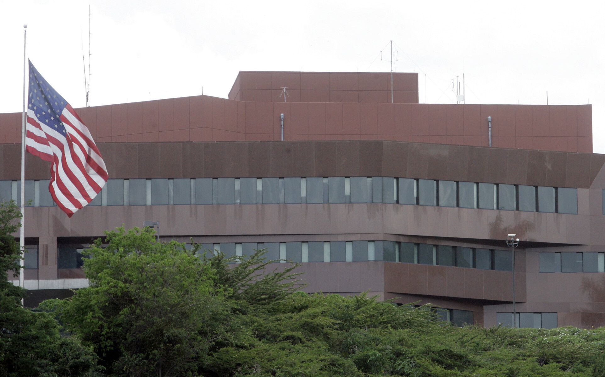 FILE - The U.S. embassy is pictured, Sept. 12, 2008, in Caracas, Venezuela. (Howard Yanes - AP)