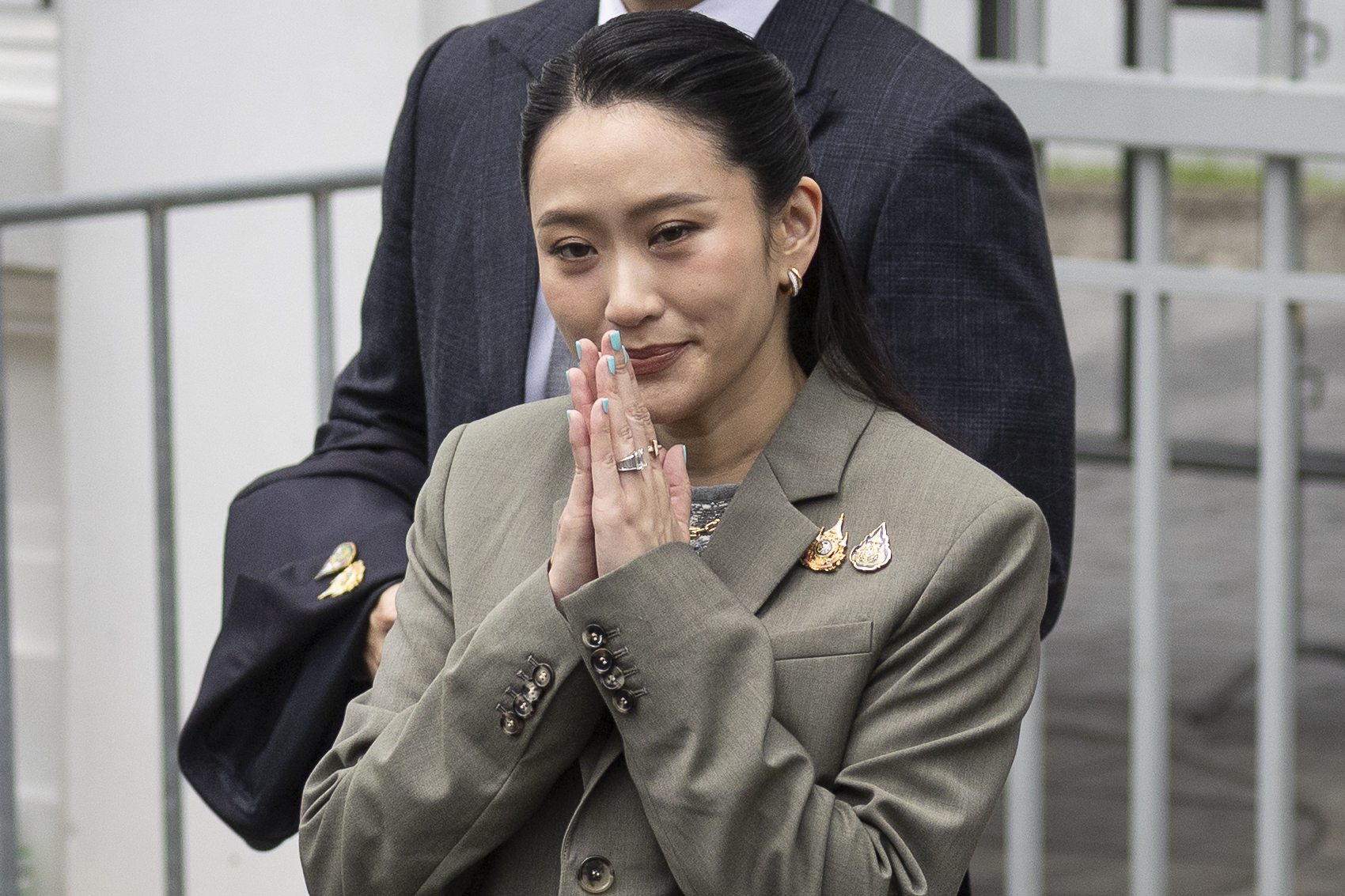 Former Prime Minister Paetongtarn Shinawatra, daughter of former Prime Minister Thaksin Shinawatra leaves the Supreme Court in Bangkok, Thailand, Tuesday, Sept. 9, 2025. (Wason Wanichakorn - AP)
