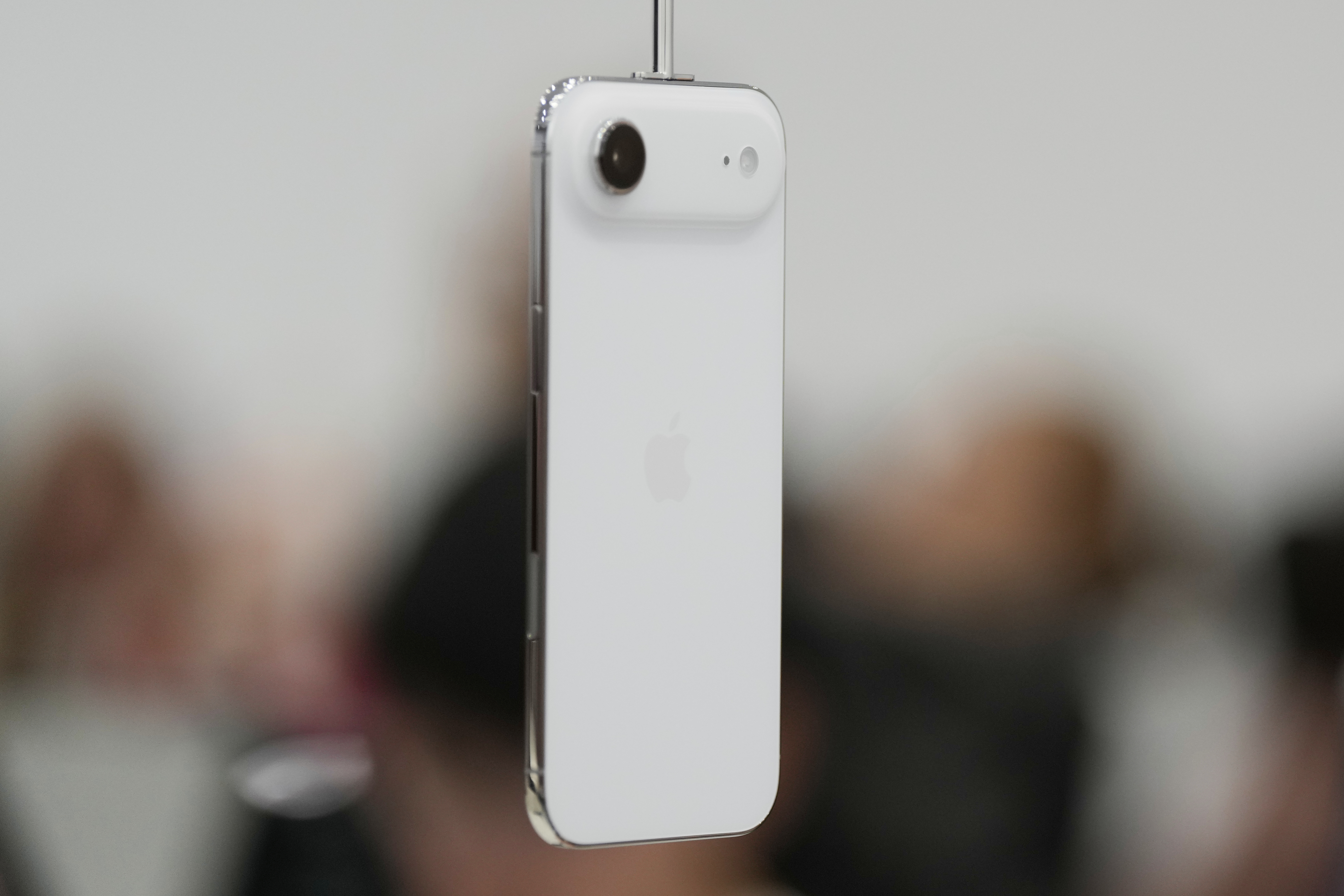 The iPhone Air is displayed during an announcement of new products at Apple Park on Tuesday, Sept. 9, 2025, in Cupertino, Calif. (Godofredo A. Vásquez - AP)