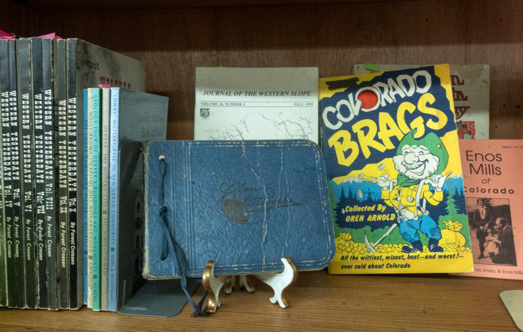 A bookshelf at the “Secret Bookshop” in Fountain on Tuesday, Oct. 7, 2025. (The Gazette, Jerilee Bennett)