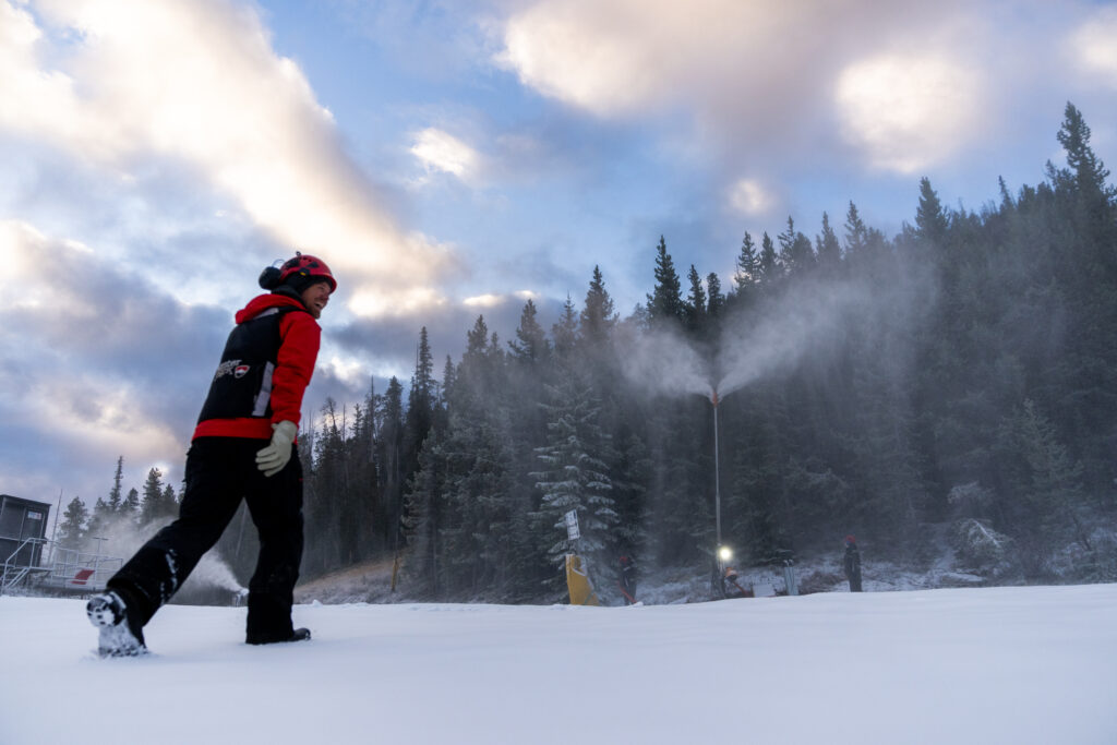 Snowmaking at Winter Park Resort. Photo courtesy Winter Park Resort