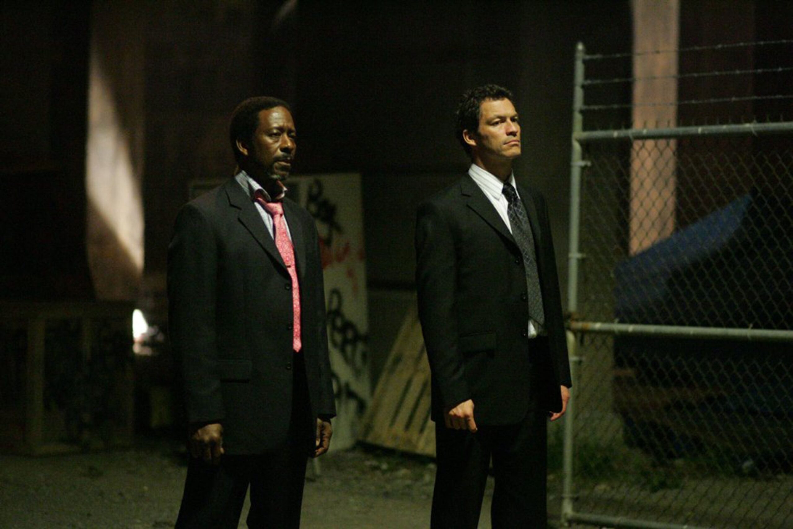 Dominic West and Isiah Whitlock Jr. in 'The Wire.' PAUL SCHIRALDI/HBO/TNS