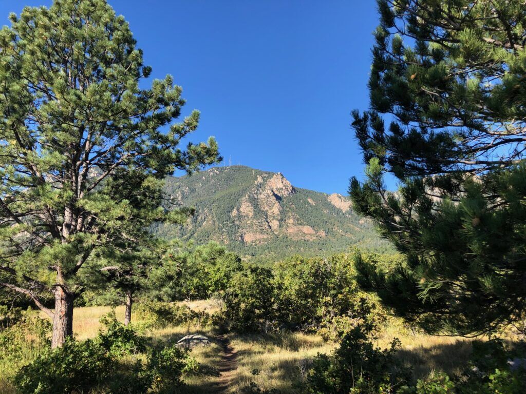 Views of Cheyenne Mountain from the 473 acres being eyed to expand the state park on Colorado Springs south side. Photo courtesy City of Colorado Springs