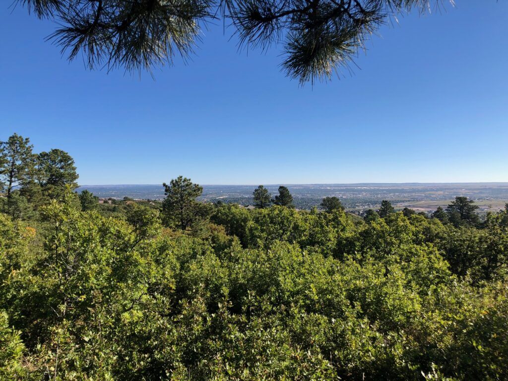 Views from the 473 acres under a proposed purchase to expand Cheyenne Mountain State Park. Photo courtesy City of Colorado Springs