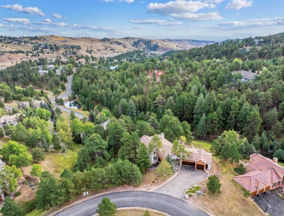 Dante Bichette's former home is in Riva Chase, three miles up I-70 above Golden