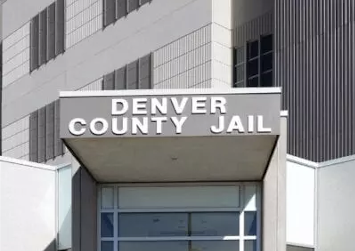 entrance to a city jail facility