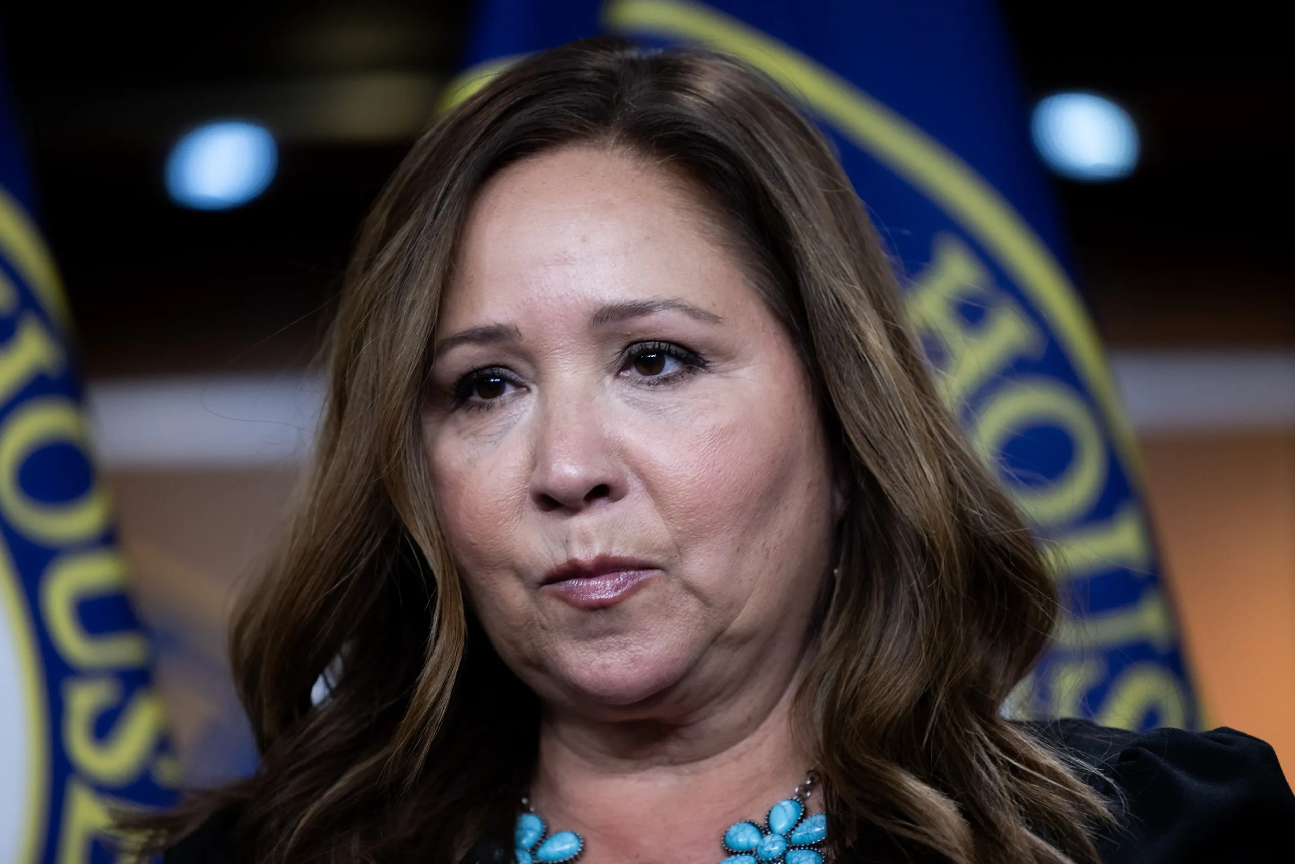 Adelita Grijalva (D-AZ), after being sworn in on November 12, 2025, almost two months after winning a special election (Graeme Jennings / Washington Examiner)