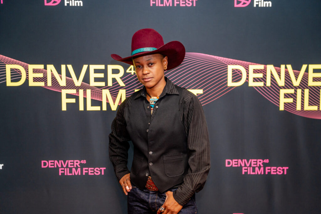 Lee Knight, a queer, Black, nonbinary bull rider, confronts injury and adversity while pursuing the dream of competing in the Colorado Gay Rodeo circuit in the short documentary 'Into the Chutes,’ a featured Colorado short documentary in the 2025 Denver Film Festival. (Beau Ngu for Denver Film)