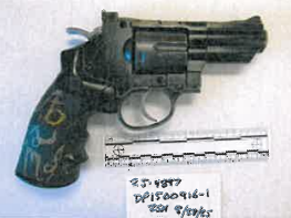 A photo of a revolver-type-looking gun