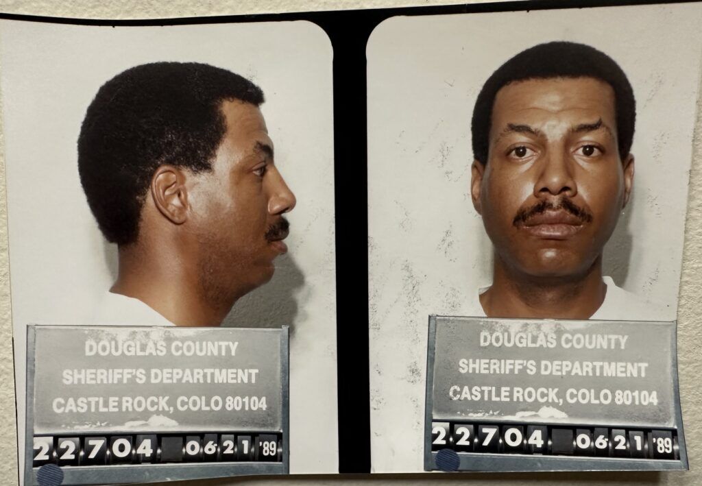 Side and front mugshot profiles of a man