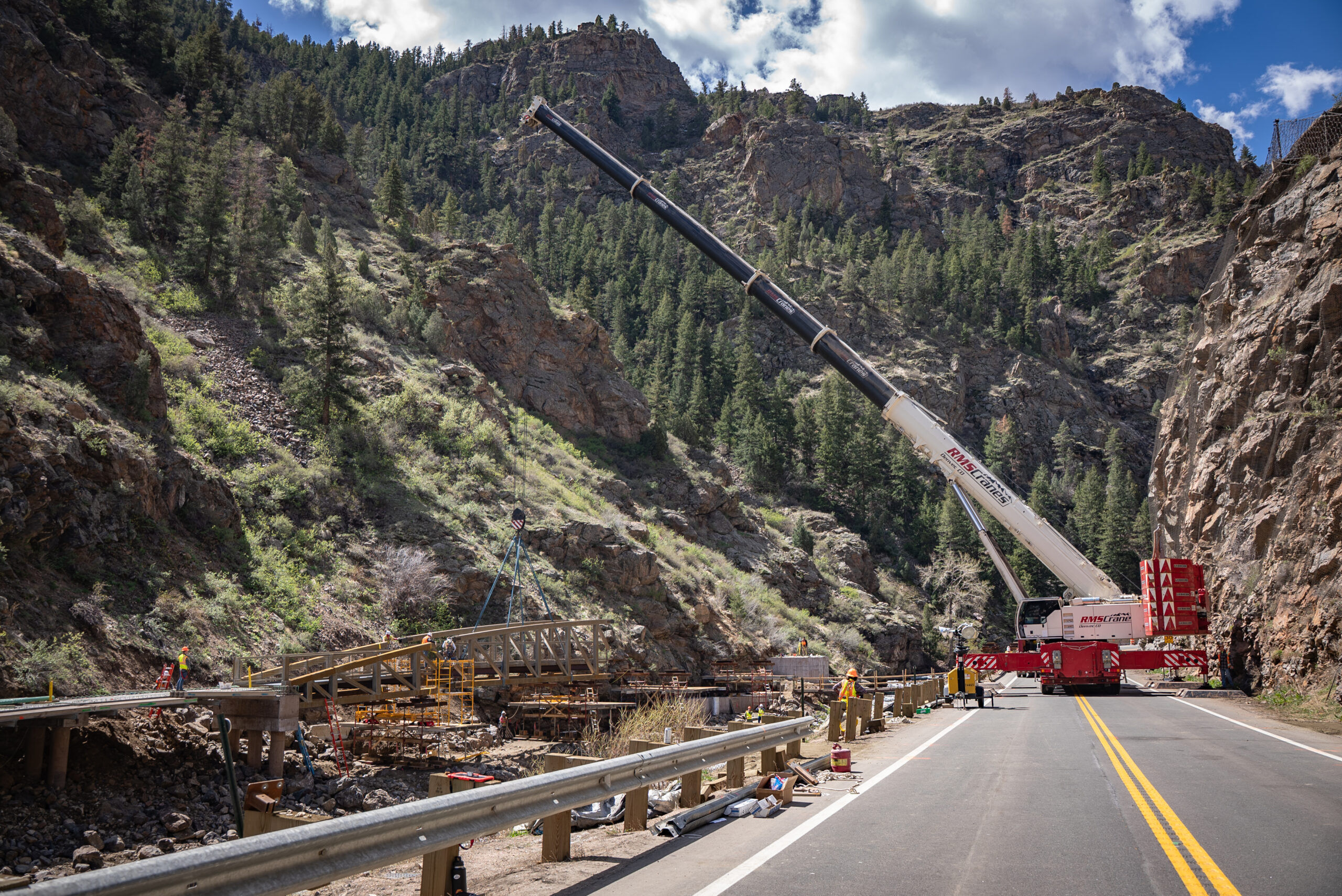 New stretch of Peaks to Plains Trail in canyon west of Denver