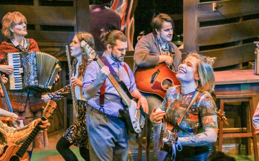 The cast of the Town Hall Arts Center's 'Once.') (John Moore, Denver Gazette)