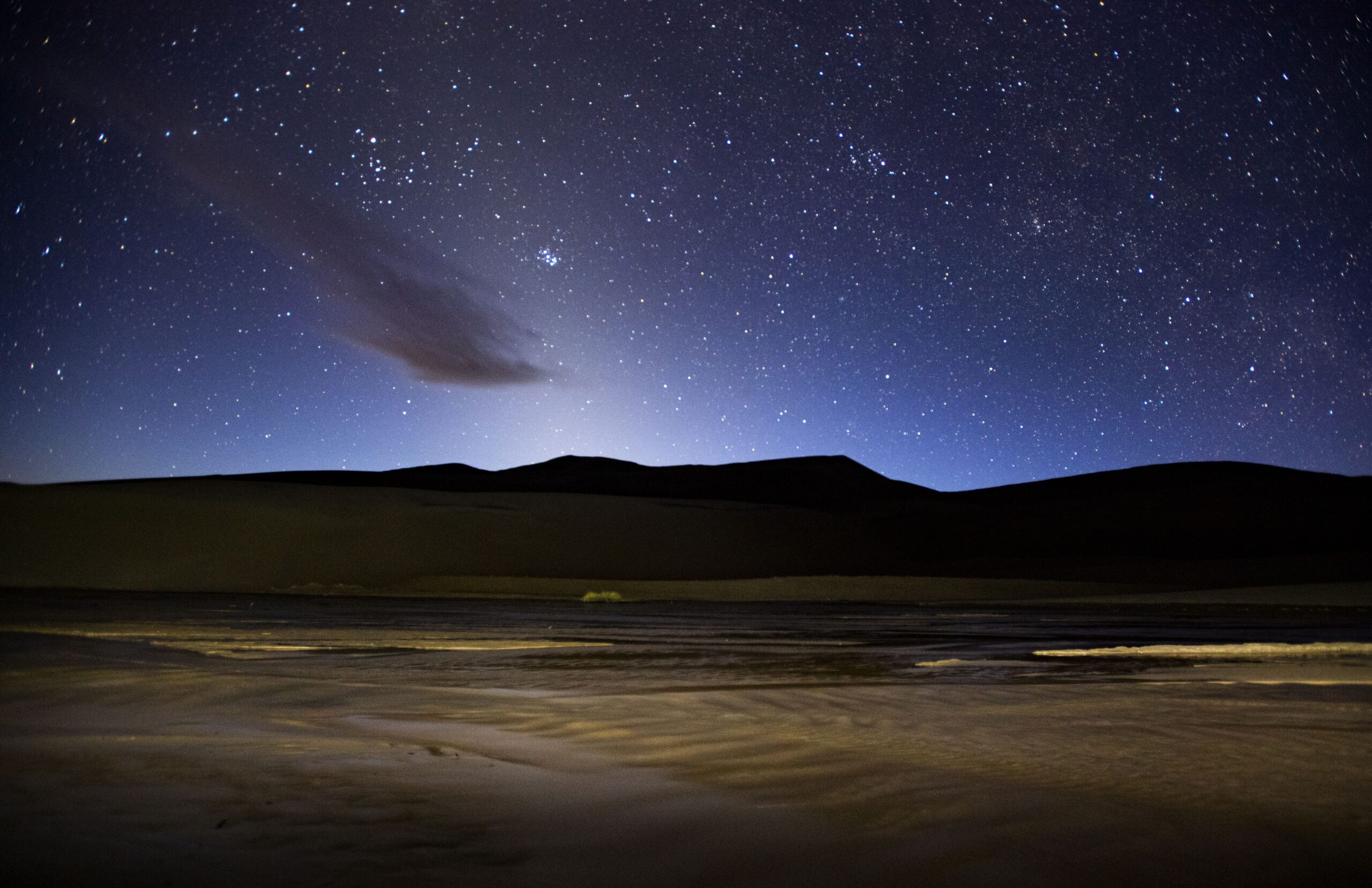 Stars begin to appear as the sun sets at Great Sand Dunes National Park in Mosca. (The Gazette, Christian Murdock)