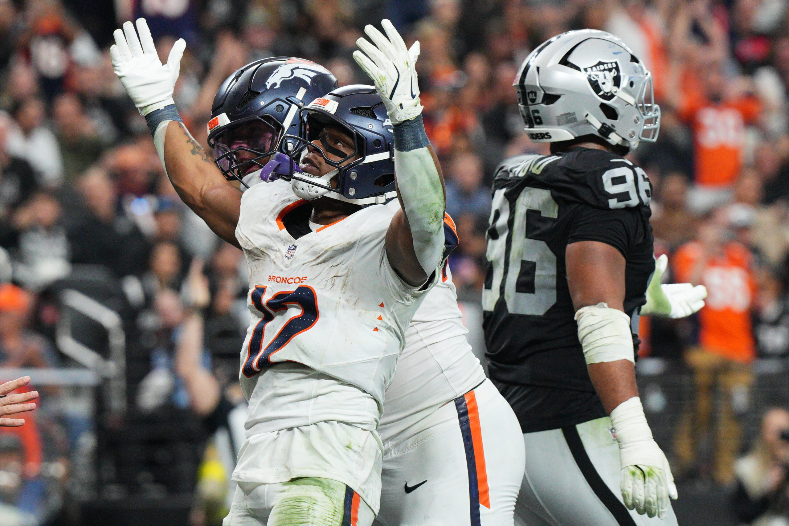 Broncos’ Harvey steals spotlight from first-round pick Jeanty in Week 14 win