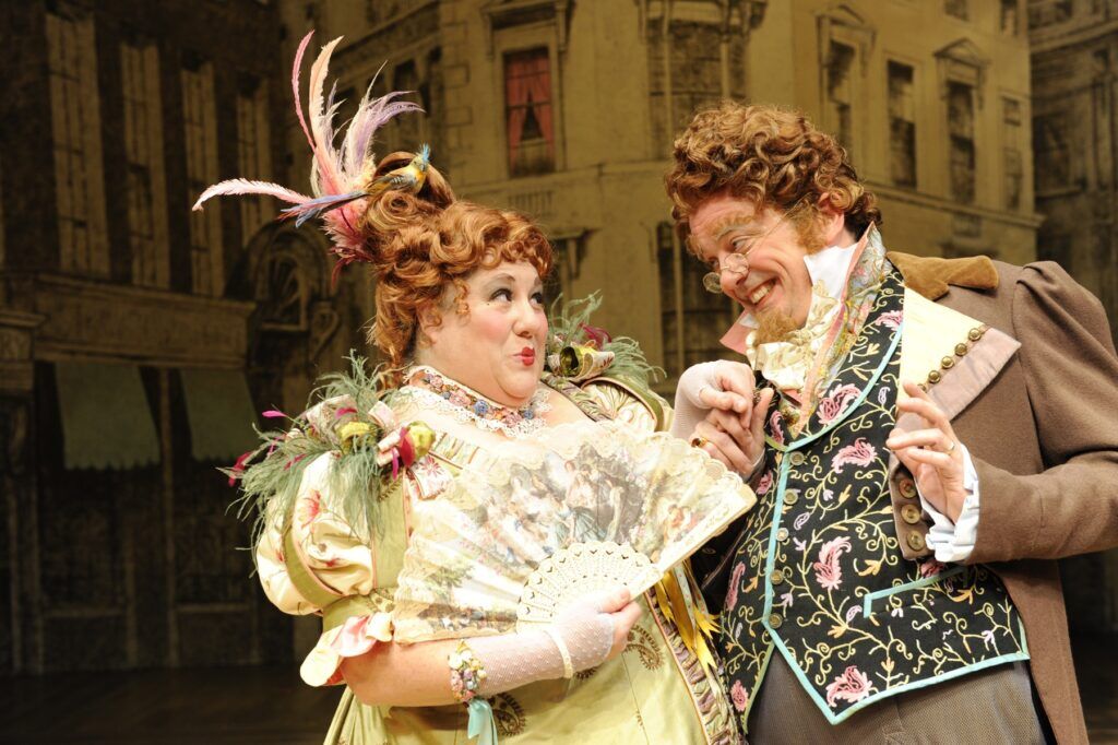 Leslie O'Carroll as Mrs. Fezziwig in the Denver Center Theatre Company's 2008 seasonal staging of 'A Christmas Carol.' (Denver Center file photo) 