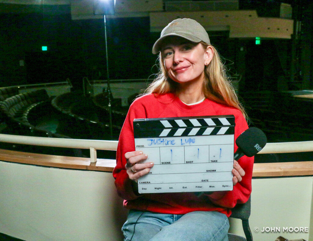 TV star Justine Lupe at Denver School of the Arts on Dec. 18, 2025. (John Moore, Denver Gazette)