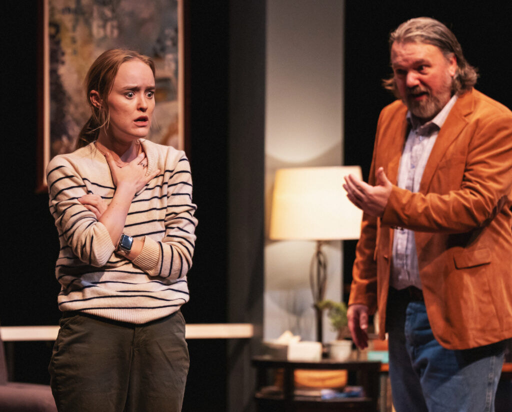 Tuuli Sandvold starred with Michael Morgan in Curious Theatre Company's 'Job' in 2025. (Amanda Tipton Photography