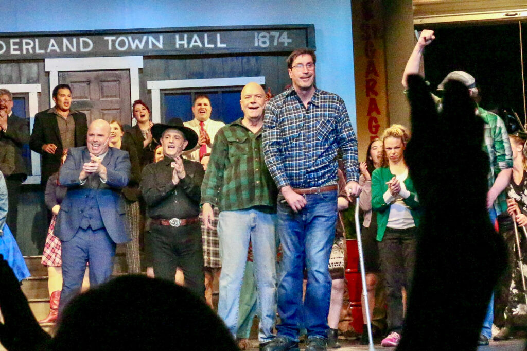 Former University of Colorado football star Ed Reinhardt appears in Magic Moments' 2022 show. (John Moore, Denver Gazette)