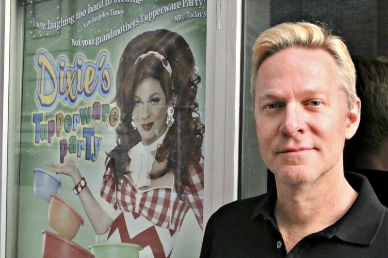 Kris Andersson ended the 18-year touring run of the fictional Tupprware Lady Dixie Longate with two Denver engagements in 2025. (John Moore for the Denver Center for the Performing Arts)