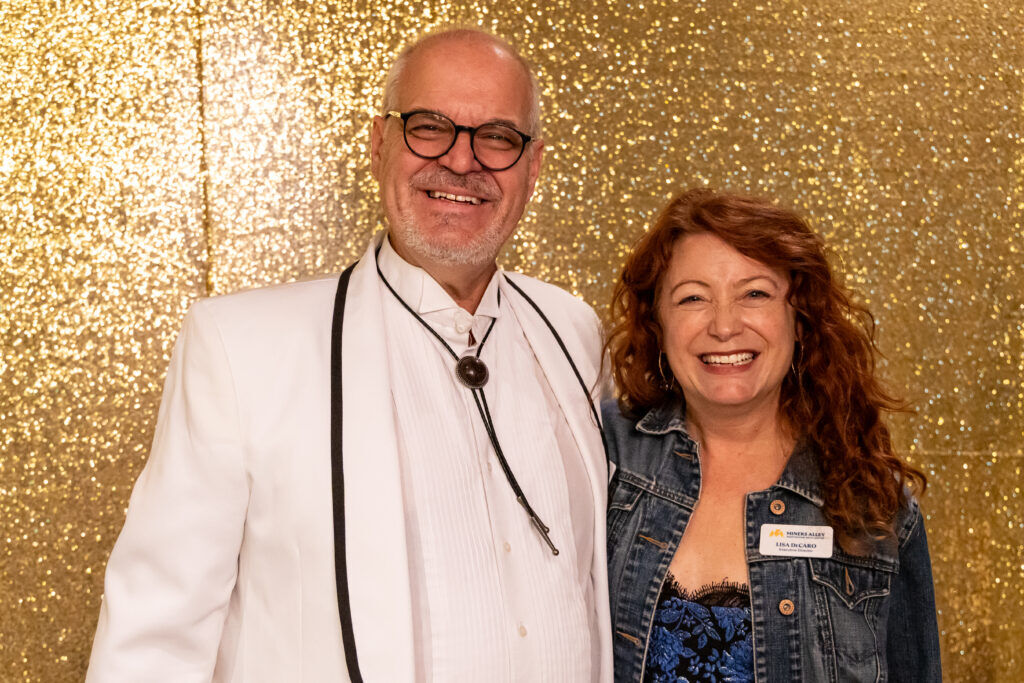Len Matheo and Lisa DeCaro of the Miners Alley Performing Arts Center (RDG Photography)