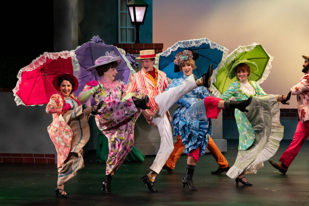 "Mary Poppins," co-presented by Give 5 Productions and Parker Arts in January 2025, with cotumes designed by Nikki Harrison. (RDG Photography)