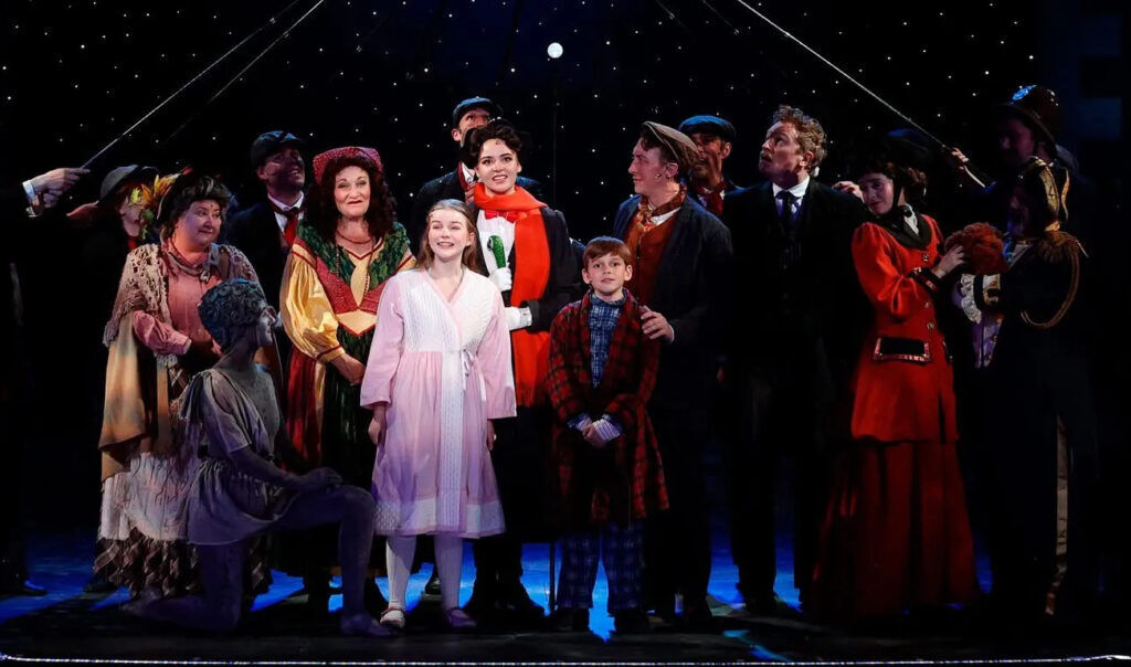 The cast of the Colorado Springs Fine Arts Center's 'Mary Poppins,' costume design by Nikki Harrison. (Photo by Isaiah Downing)