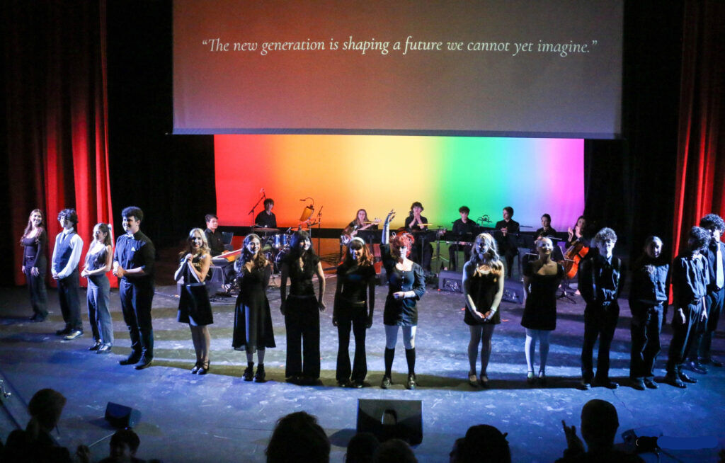 A group of students from 10 high schools but most from Denver School of the Arts raised $6,400 for the Denver Actors Fund through an entirely student-produced cabaret at the Arvada Center in May 2025. (John Moore, Denver Gazette)