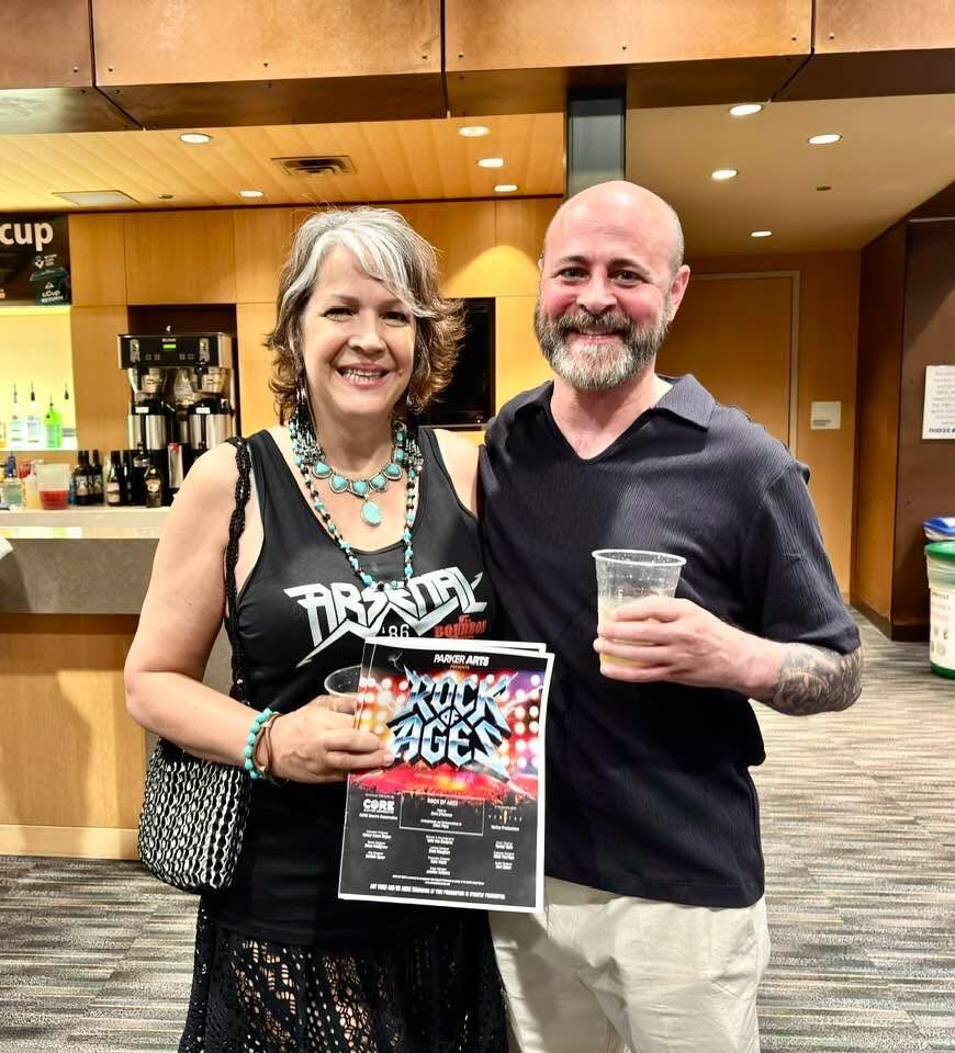 'Rock of Ages' costume designer Nikki Harrison and scenic designer Brian Mallgrave. (Courtesy Nikki Harrison)