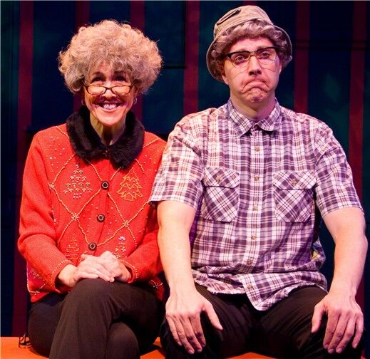 Jane and Dave Shirley, shown in 2010, created 'Santa's Big Red Sack' in 2002. Jane has appeared in every performance. Dave is not performing this year. (Courtesy Rattlebrain)