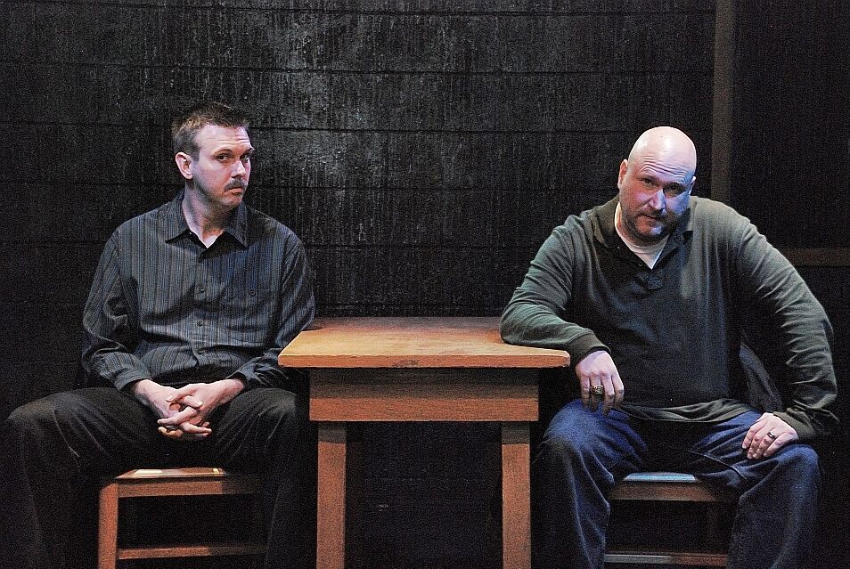 Matt Radcliffe, left. and Steve Emily in Spring Ensemble Theatre's 2011 staging of 'A Steady Rain.' (Emory John Collinson)