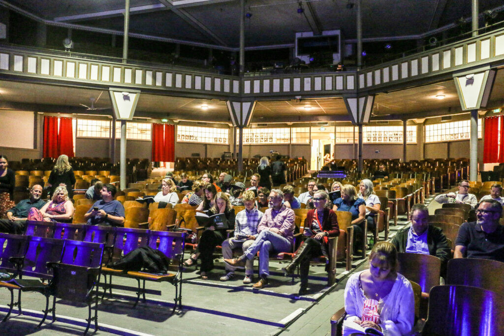 A look at what the interior of the Historic Elitch Theatre looked like before a performance of Bright Heart Stages' 'bare: a pop opera' on Oct. 4, 2025. (John Moore. Denver Gazette)