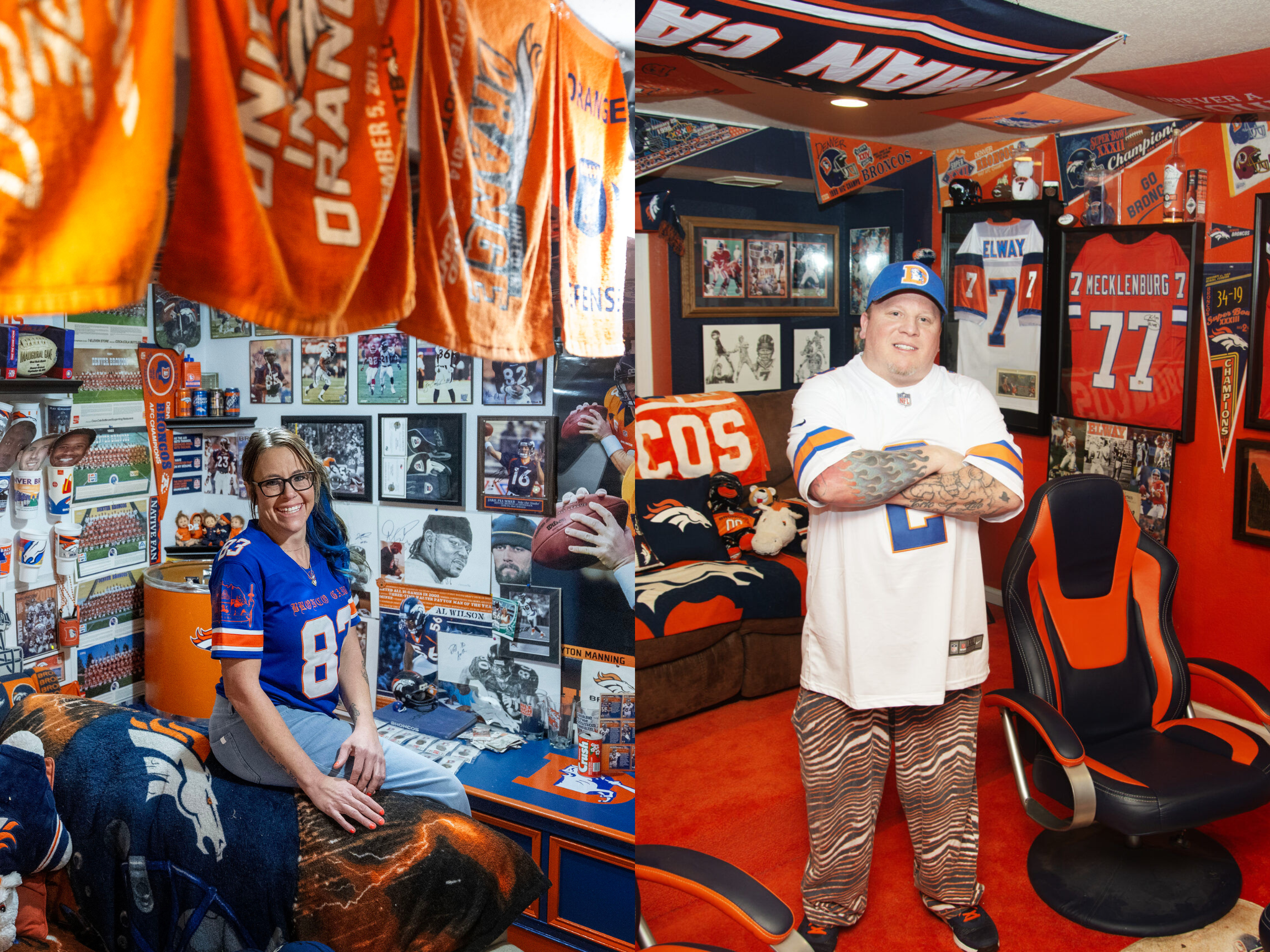 Inside the fan cave: Denver Broncos die-hards’ dedication to the team runs deep into their basements