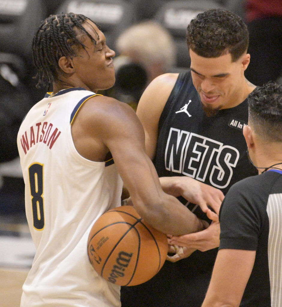 Brooklyn Nets forward Michael Porter Jr. and Denver Nuggets wing Peyton Watson