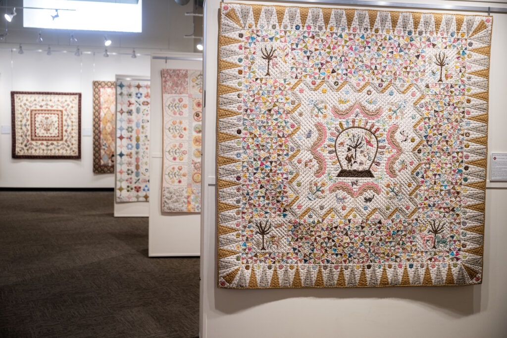 Quilts hang on display at the Quilt Museum in Golden on Tuesday, Jan. 6, 2026. (Stephen Swofford, Denver Gazette)