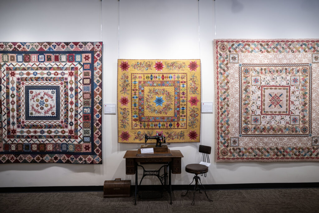 Quilts hang on display at the Quilt Museum in Golden on Tuesday, Jan. 6, 2026. (Stephen Swofford, Denver Gazette)