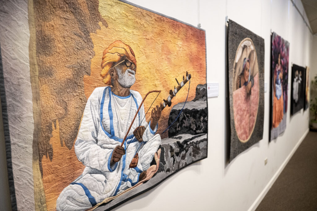 Quilts made by Linda Anderson hang on display as part of her solo show at the Rocky Mountain Quilt Museum in Golden on Tuesday, Jan. 6, 2026. (Stephen Swofford, Denver Gazette)