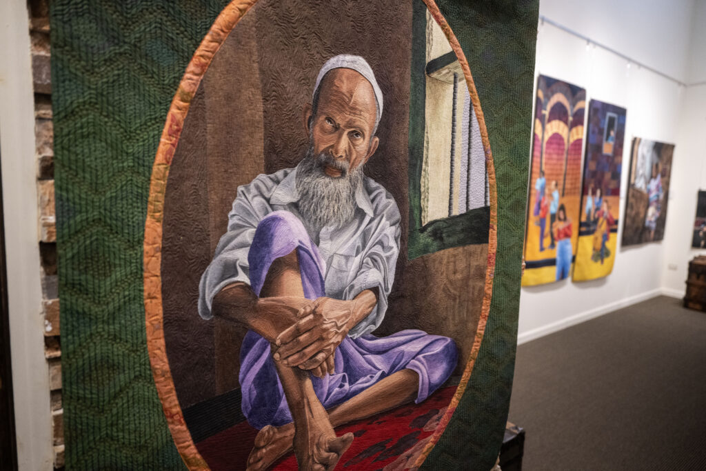Quilts hang on display at the Quilt Museum in Golden on Tuesday, Jan. 6, 2026. (Stephen Swofford, Denver Gazette)