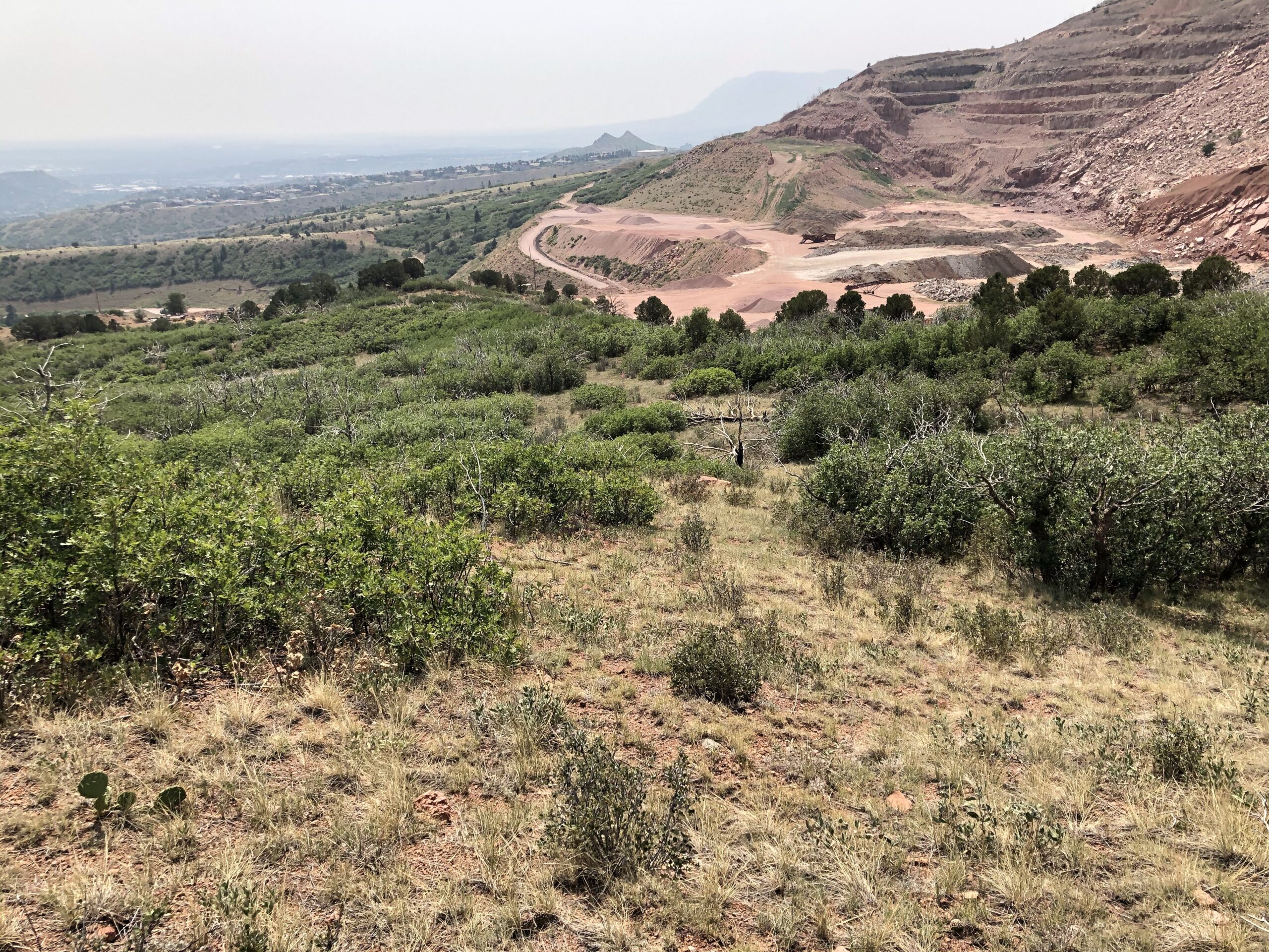 View of Pikeview Quarry from parts of Blodgett Open Space to be realized from a master plan. Photo courtesy City of Colorado Springs