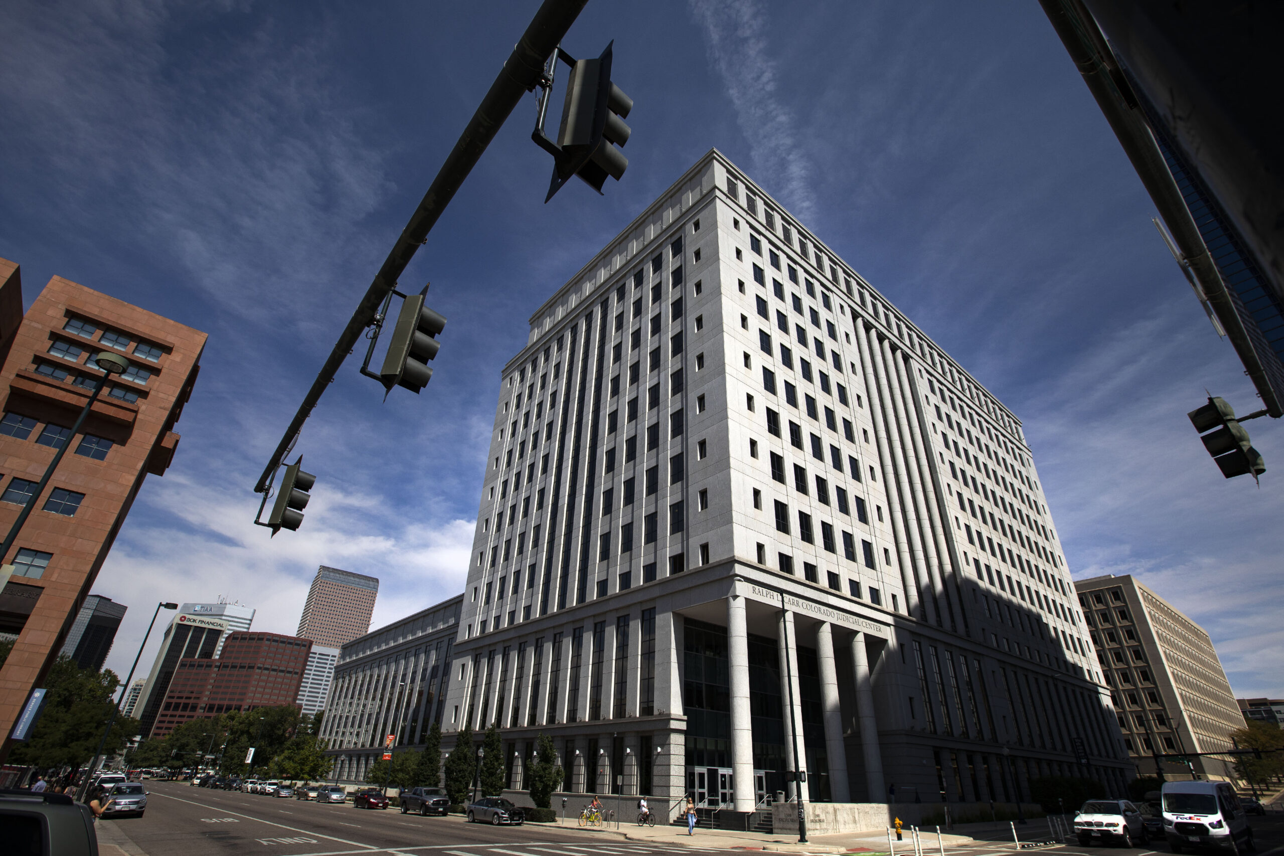 The Ralph L. Carr Colorado Judicial Center, on Tuesday, Sept. 13, 2022, in Denver, Colo. (Timothy Hurst/The Denver Gazette) (Timothy Hurst)
