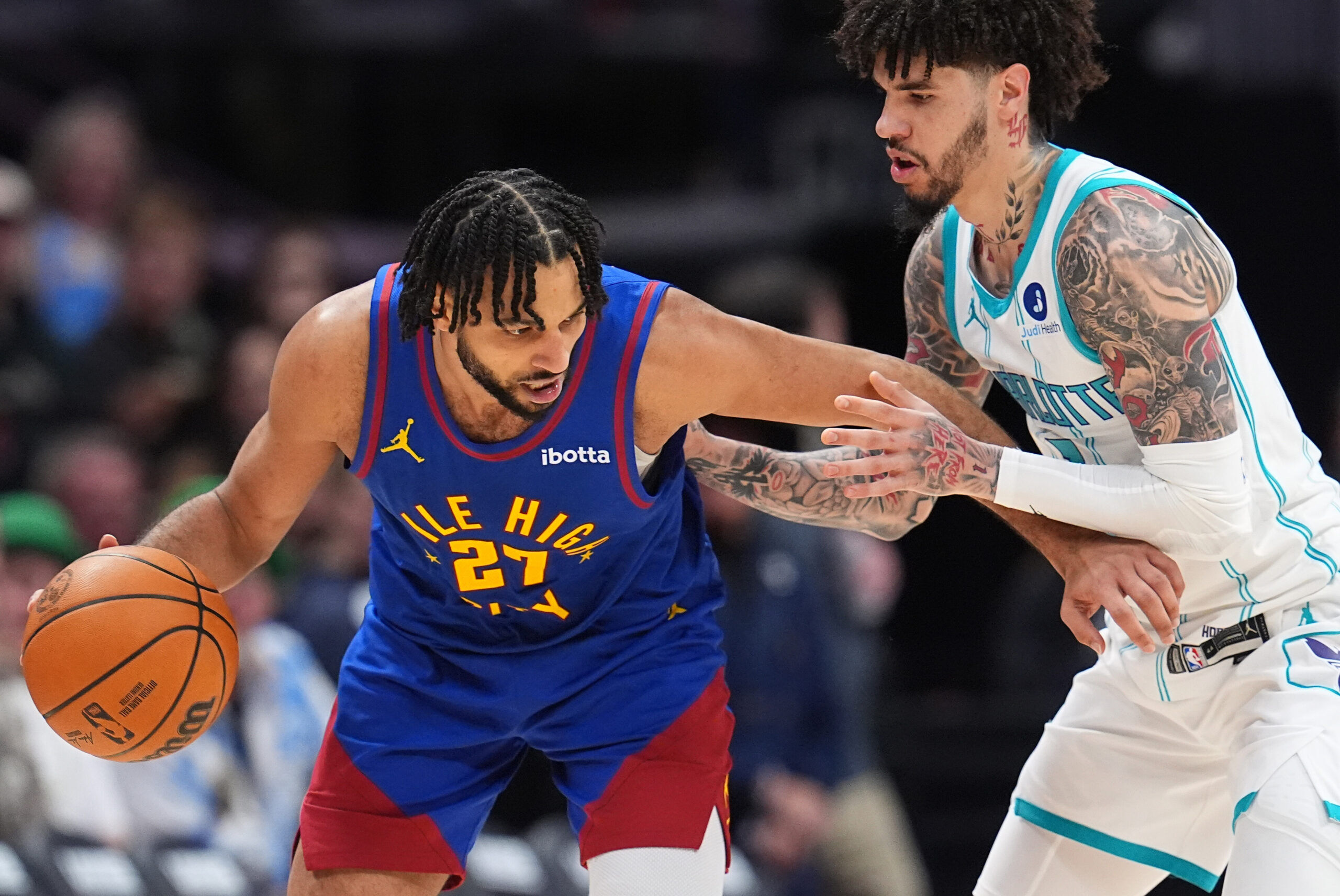 Charlotte Hornets swarm glass, end Denver Nuggets’ win streak