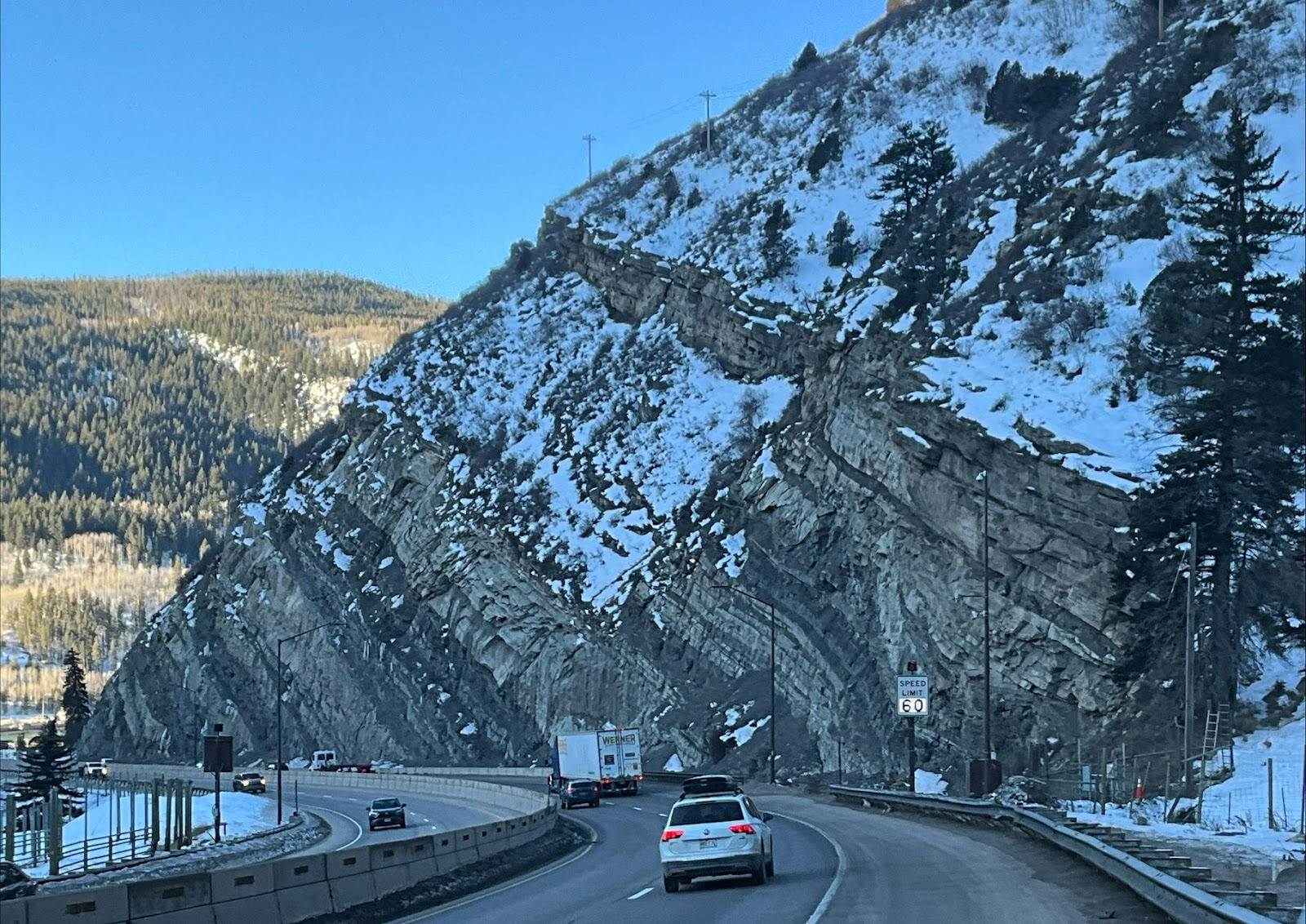 Variable speed limit signs now active in Dowd Canyon west of Vail