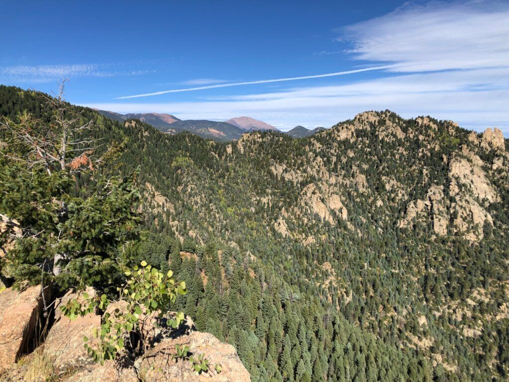 View of Pikes Peak from Fishers Canyon Open Space. Photo courtesy City of Colorado Springs