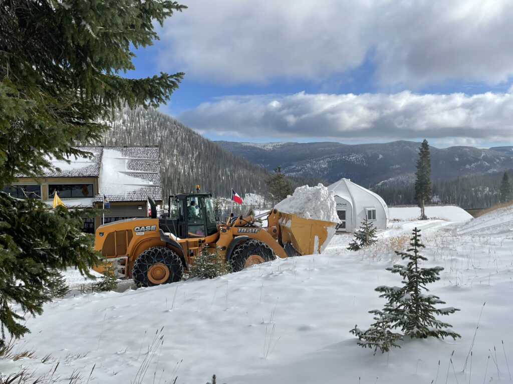 Harvesting snow at Wolf Creek Ski Area. Photo courtesy Keith Pitcher