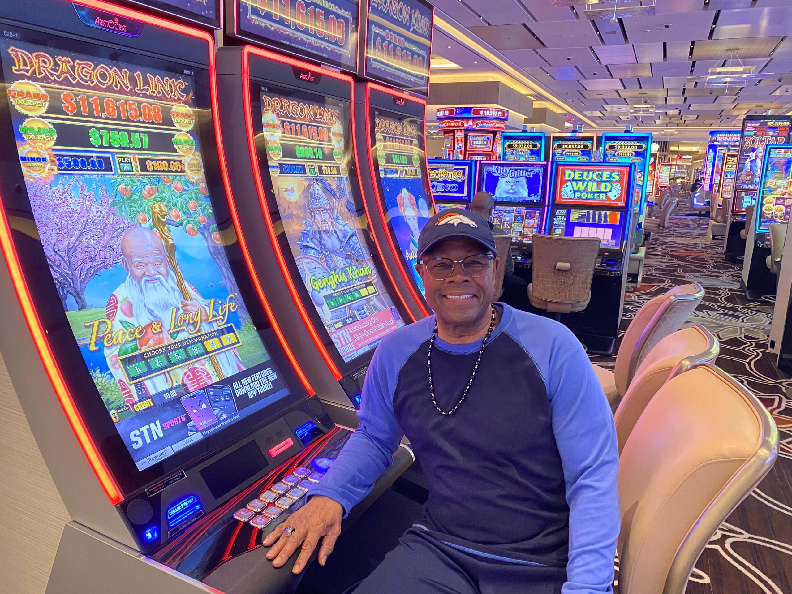 Broncos great Rick Upchurch is shown at a casino near his home in Las Vegas, in January 2024. (Chris Tomasson, The Denver Gazette) (Courtesy of Rick Upchurch)