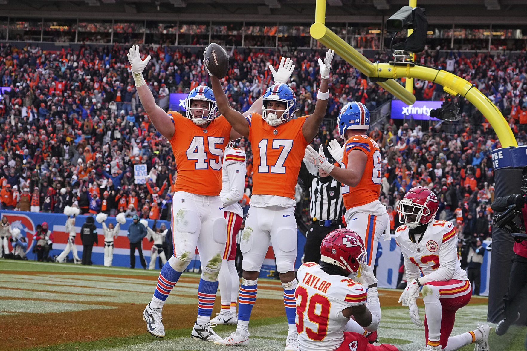 With Bo Nix starring, Broncos rout Chiefs 38-0 to clinch first playoff berth since 2015