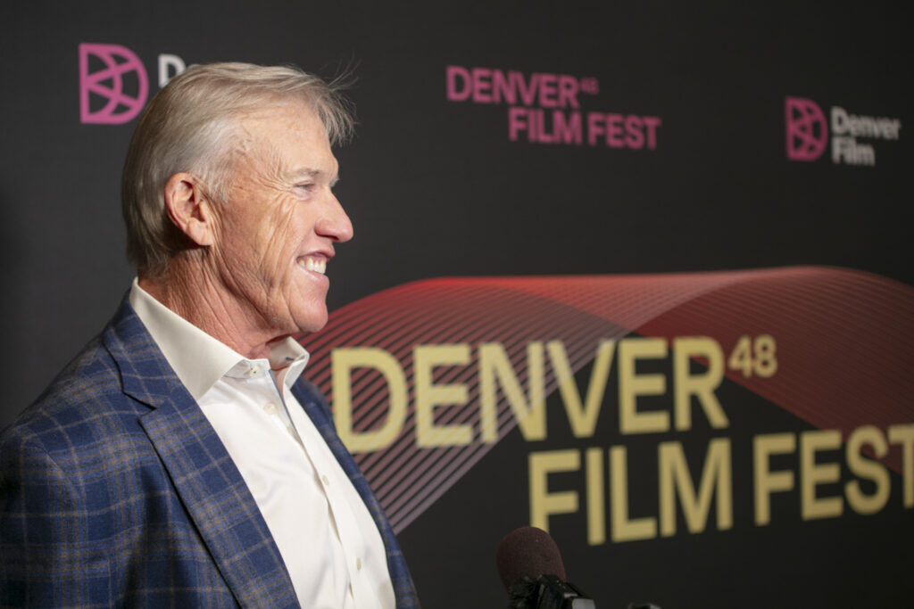 John Elway walks the red carpet before the Denver Film Festival's world-premiere screening of the new Netflix documentary 'Elway' at the Ellie Caulkins Opera House in Denver, Colo. Nov. 8, 2025. (Bear Gutierrez, Special to The Denver Gazette)