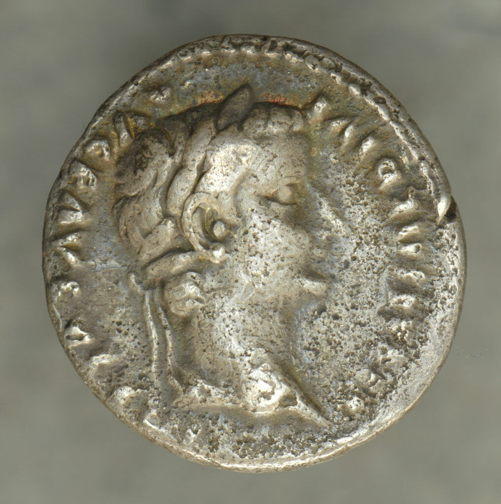 denarius coin from 14-37 AD