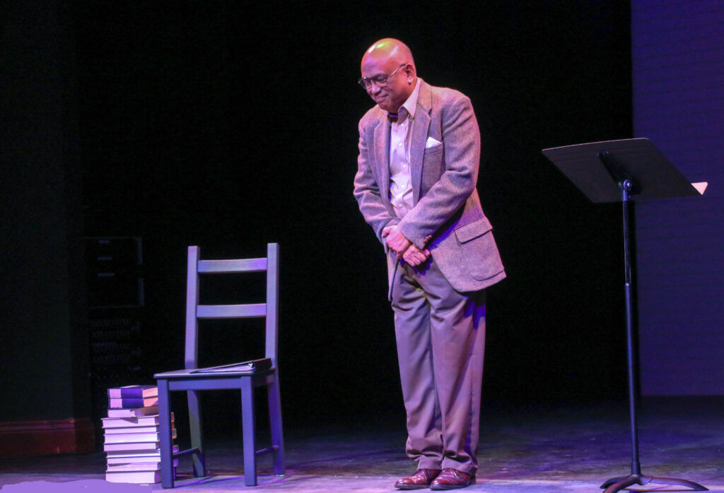 Rob Payi i the play 'Where We Stand' for Platte Valley Theatre Arts in Brighton, February 2026. (John Moore, The Denver Gazette)